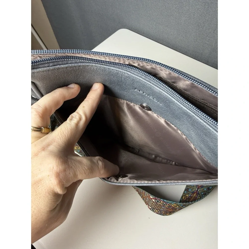 Set of 2 - APHISON Vegan Leather Crossbody Purse with Adjustable Crossbody Strap